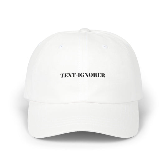 text-ignorer - unisex embroidered cotton hat in multi-color