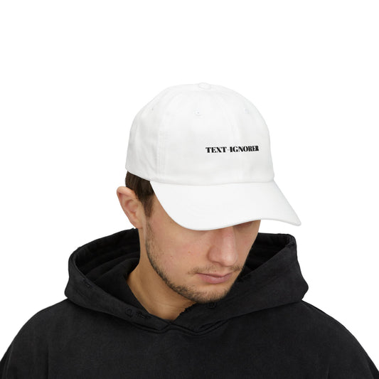 text-ignorer - unisex embroidered cotton hat in multi-color